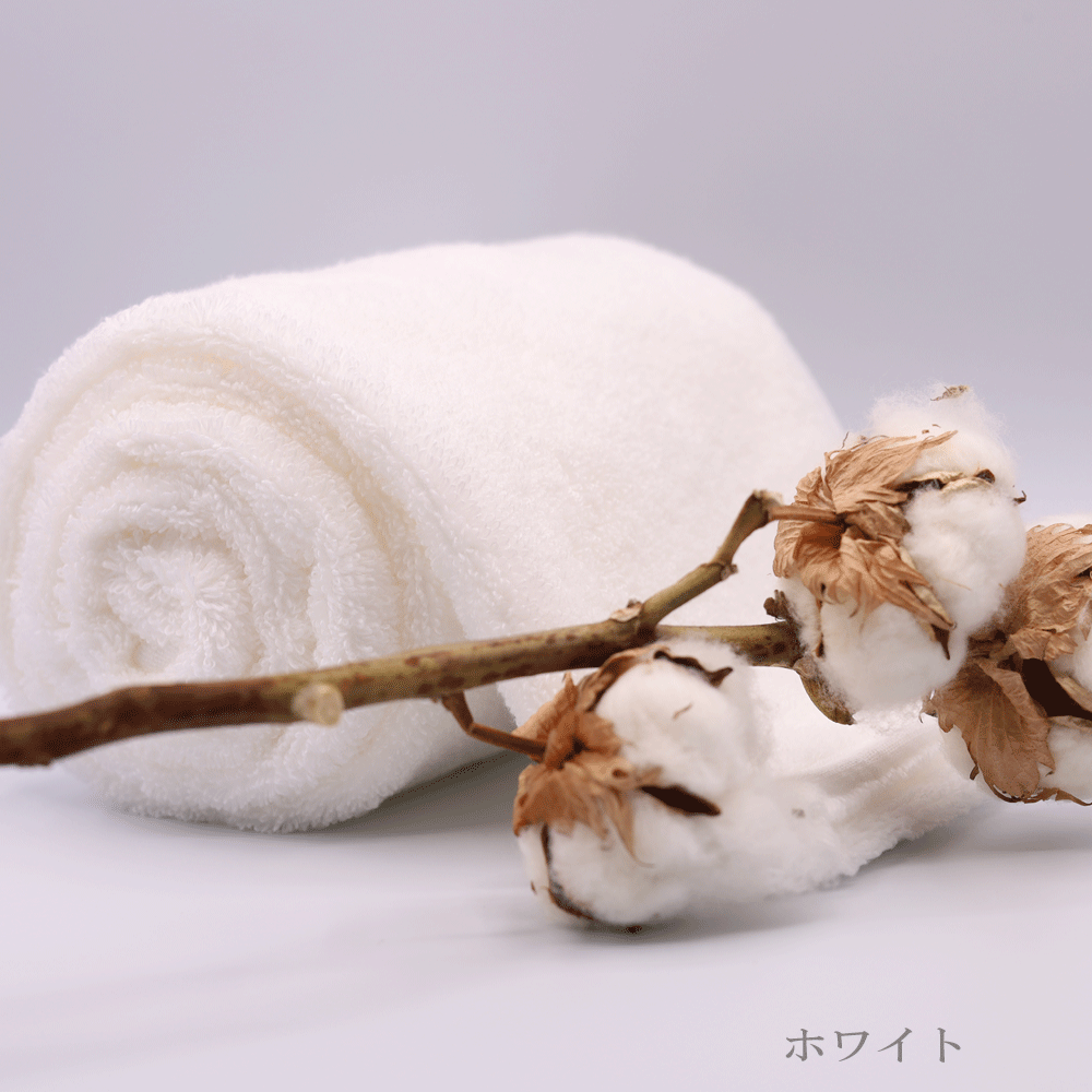 エアーかおる 超無撚糸タオル わたのはなNo.3【カラー:3色あり】 <約34㎝×120㎝>