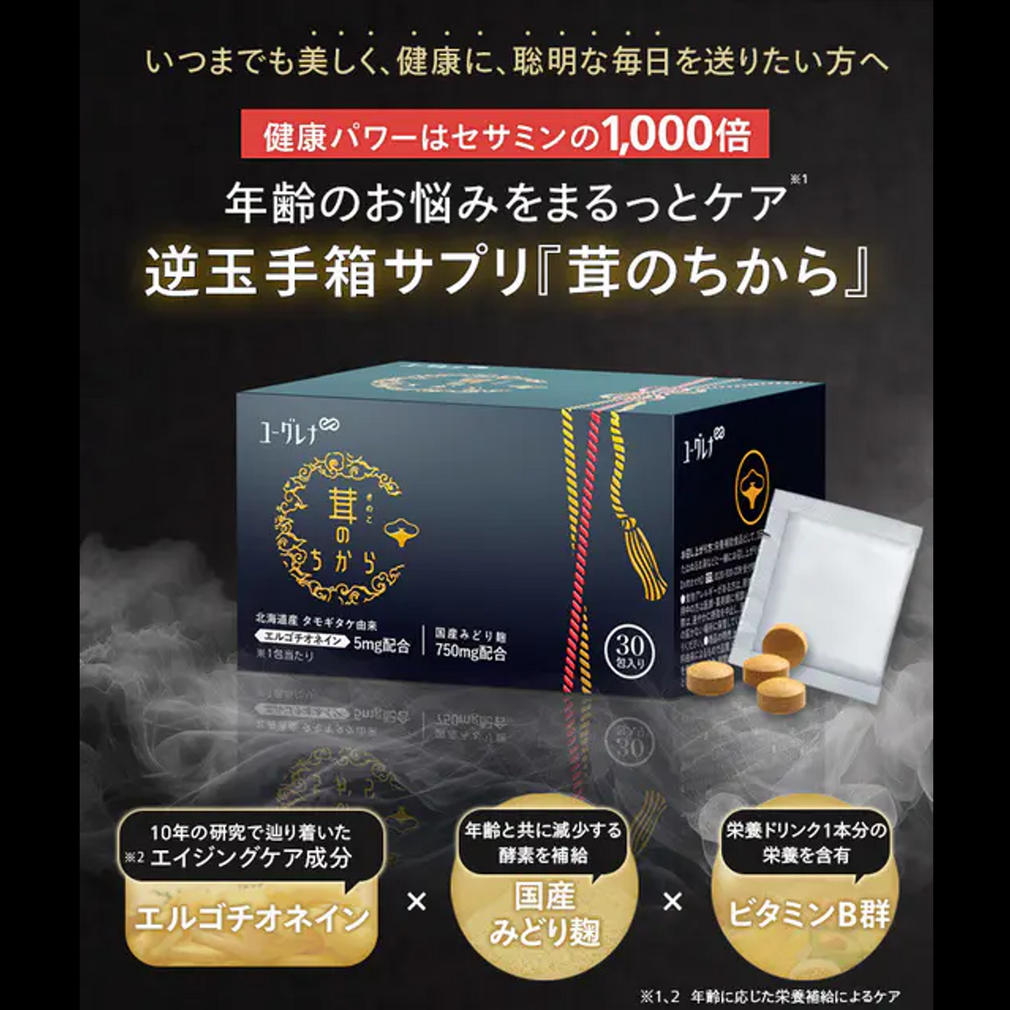 ユーグレナ 茸(きのこ)のちから <1包4粒×30包>