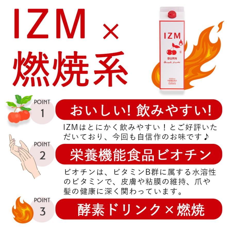 IZM / イズム 酵素ドリンク バーン アセロラテイスト <1,000ml>