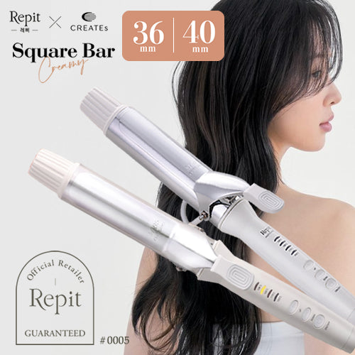 クレイツ Repit スクエアバー(スタイリング専用アイロン)【サイズ:2種類あり】 <36㎜・40㎜>