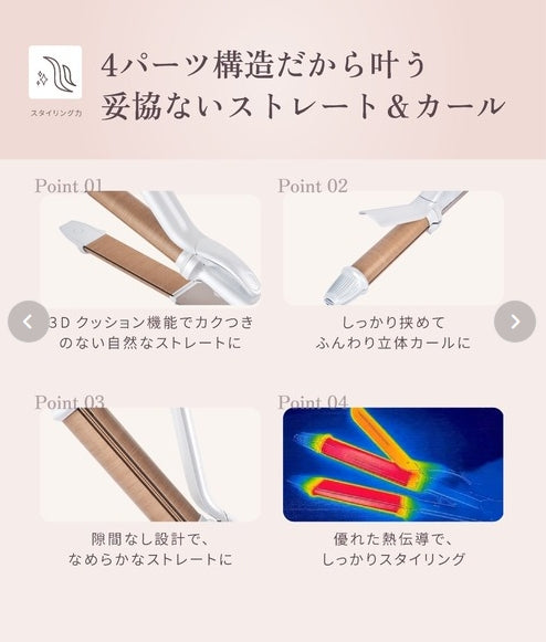 KINUJO　2WAY IRON　ストレート＆カールアイロン　＜2サイズ：26ｍｍ/32ｍｍ＞