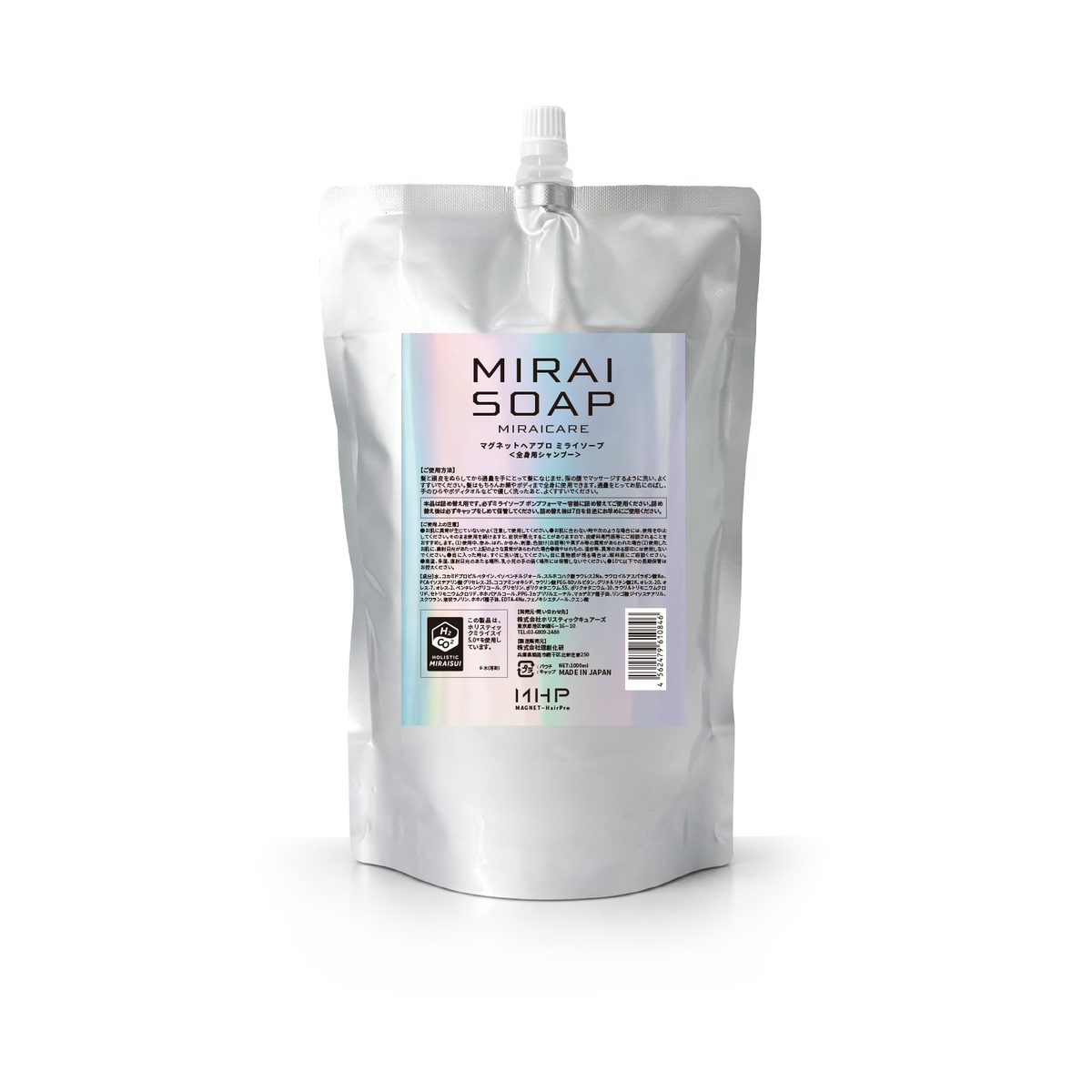 MAGNET Hair Pro / マグネットヘアプロ　MIRAI SOAP（ミライソープ）　<1,000ml ※容器（フォーマー）は別売りです>