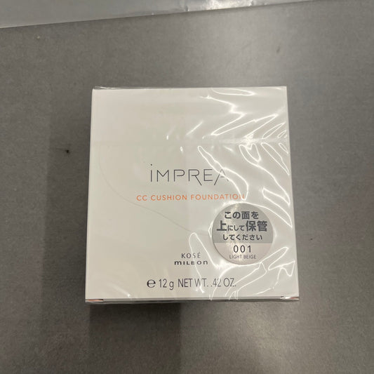 【現品限り‼/アウトレット】iMPREA / インプレア　CCクッションファンデーション【カラー：ライトベージュ 001】　<12g>