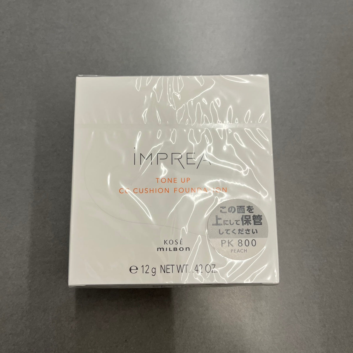 【現品限り‼/アウトレット】iMPREA / インプレア　トーンアップCCクッションファンデーション【カラー：ピーチ PK800】　<12g>